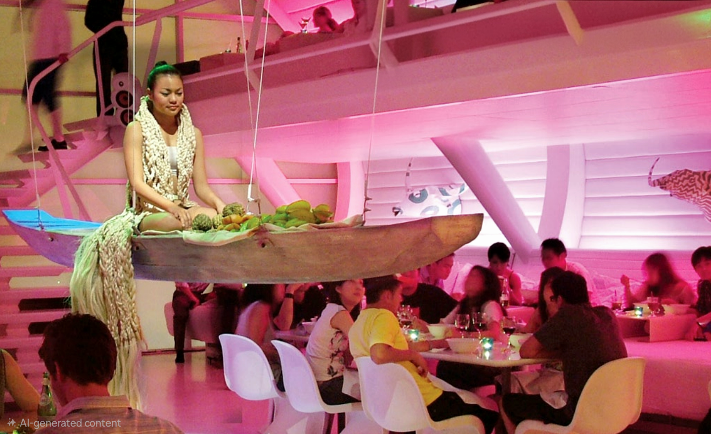 Bed Supperclub in green light